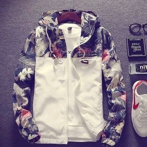 Windbreaker With Pattern. Chinese Style.